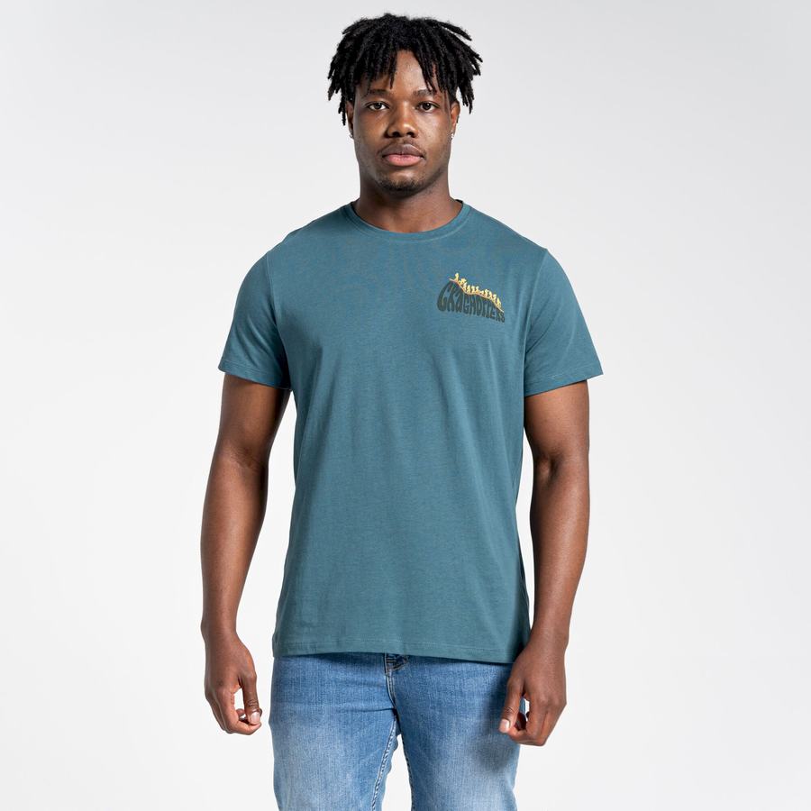 Craghoppers Lugo Kort Sleeved T-shirts Herre Grøn | XNT9631SU