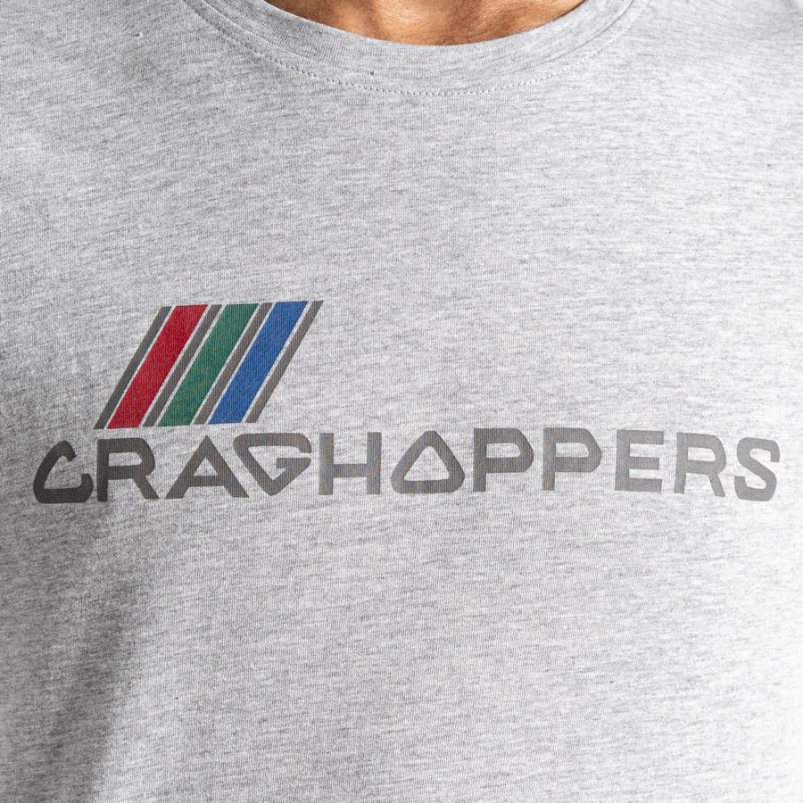 Craghoppers Lugo Kort Sleeved T-shirts Herre Grå | YIH444OX