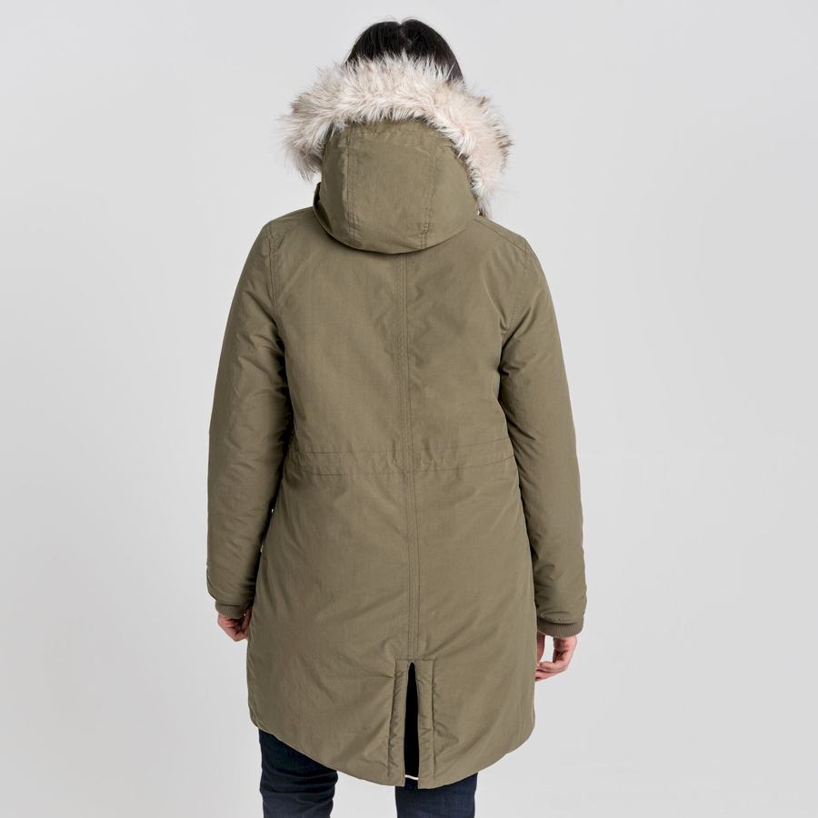 Craghoppers Lundale Insulated Jakker Dame Olivengrøn | MOC8471PX