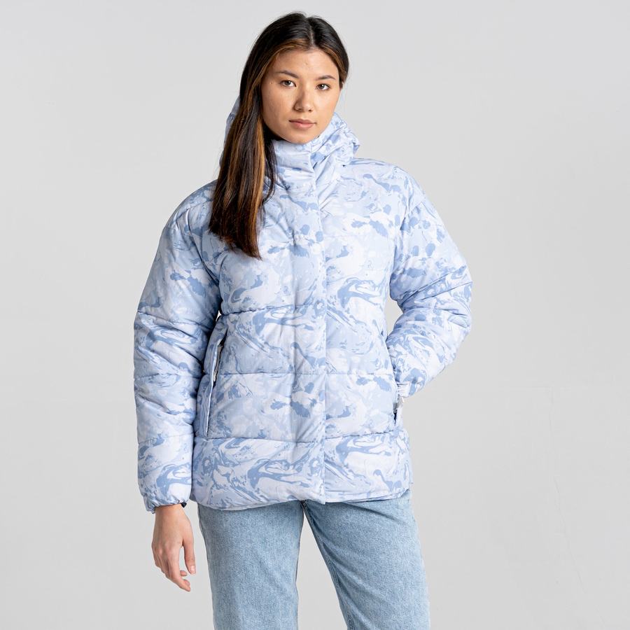 Craghoppers Madora Insulated Hætte Jakker Dame Hvide | GXR3689ZP