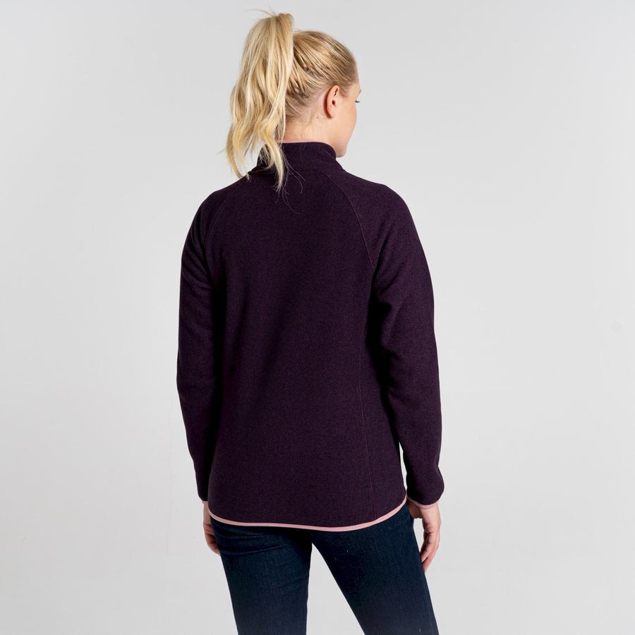 Craghoppers Milia Half Zip Trøjer Dame Dyb Lilla | KJT7916TE