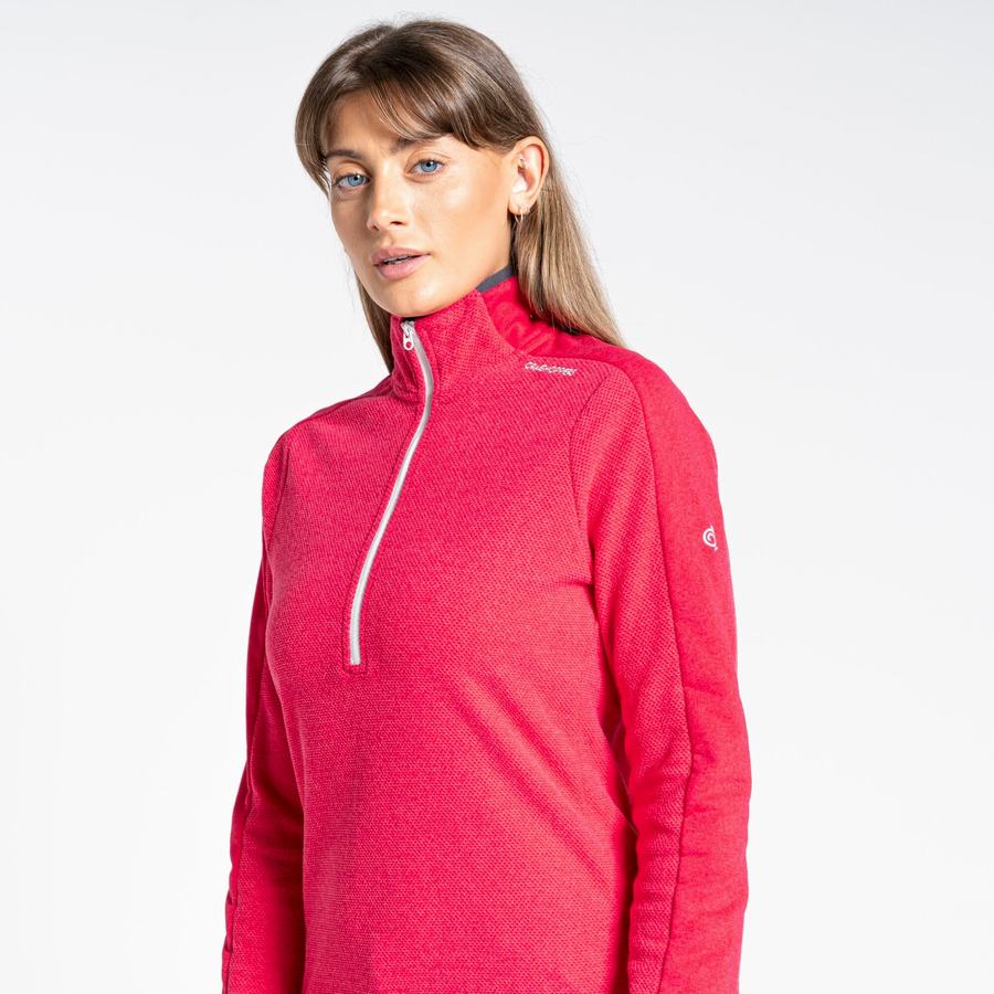 Craghoppers Minerva Half Zip Trøjer Dame Lilla Blomster | ZSL1646VU