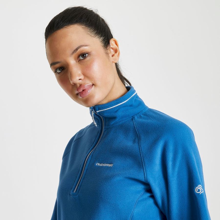 Craghoppers Miska Half Zip Trøjer Dame Blå | ERK5031GP