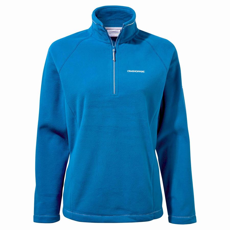 Craghoppers Miska Half Zip Trøjer Dame Blå | ERK5031GP