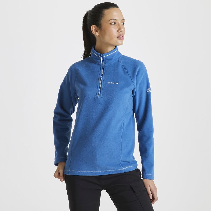 Craghoppers Miska Half Zip Trøjer Dame Blå | ERK5031GP