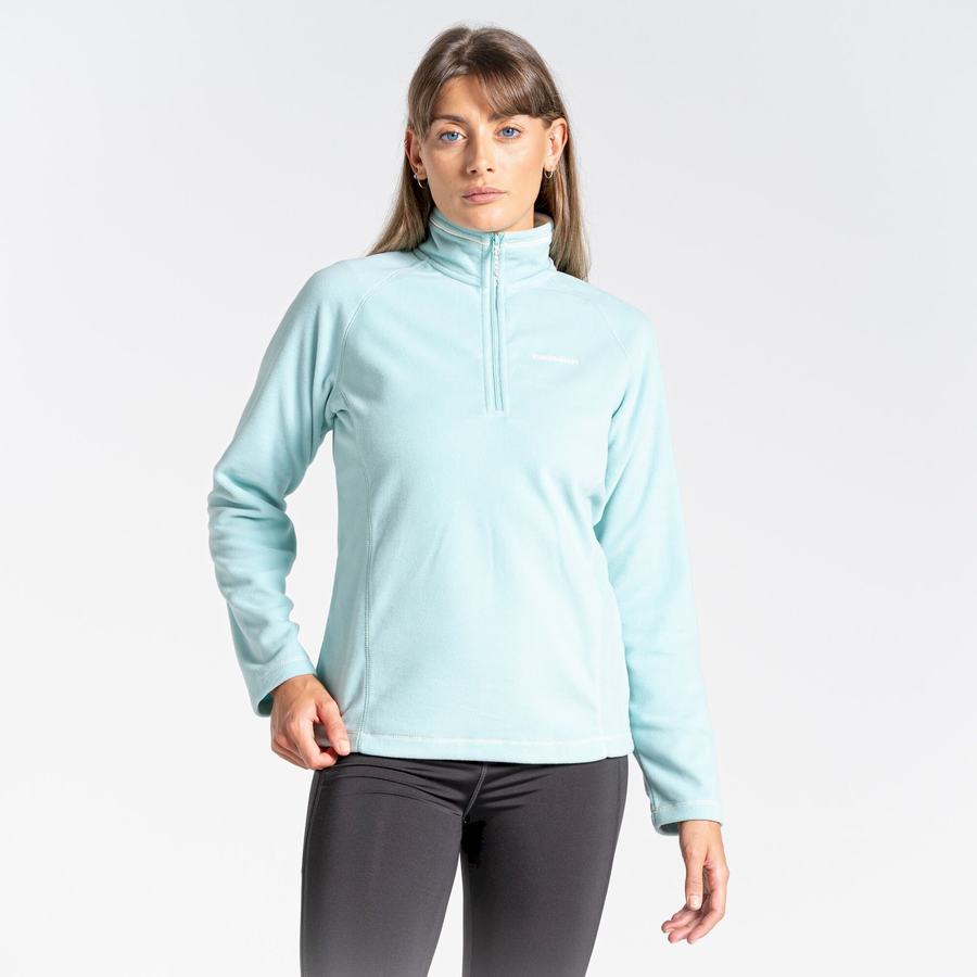 Craghoppers Miska Half Zip Trøjer Dame Grøn | GEN6328CN