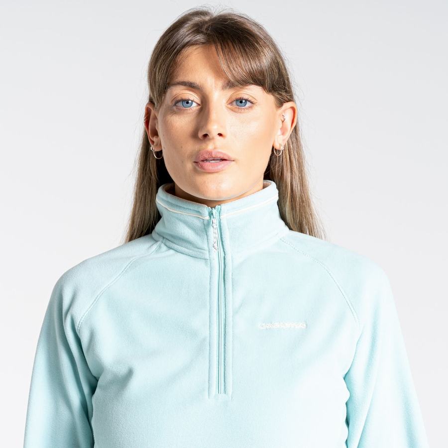 Craghoppers Miska Half Zip Trøjer Dame Grøn | GEN6328CN