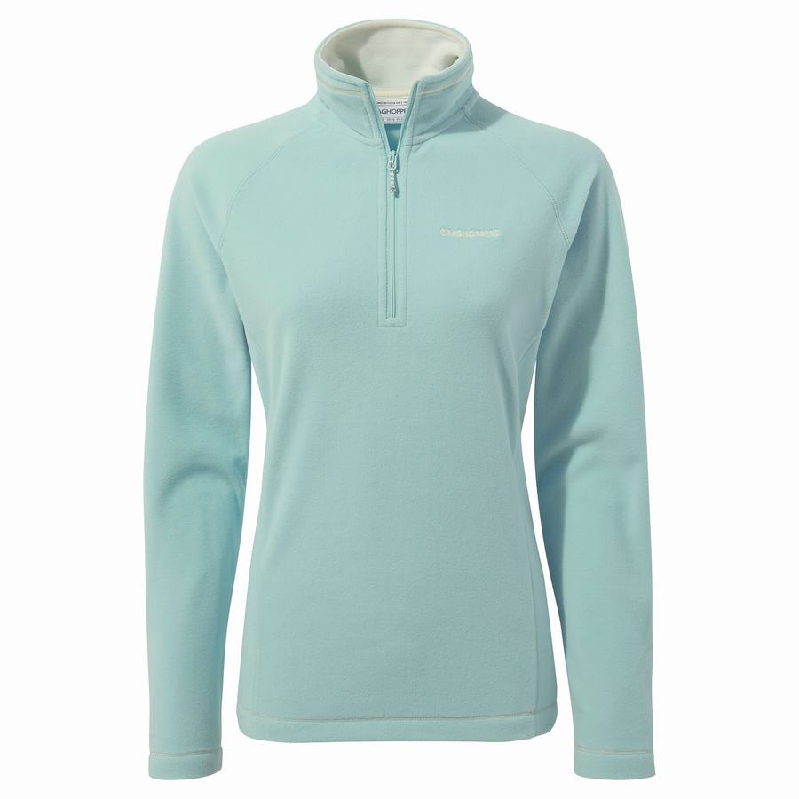 Craghoppers Miska Half Zip Trøjer Dame Grøn | GEN6328CN