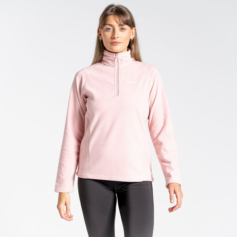 Craghoppers Miska Half Zip Trøjer Dame Lyserød | TIM3783NO