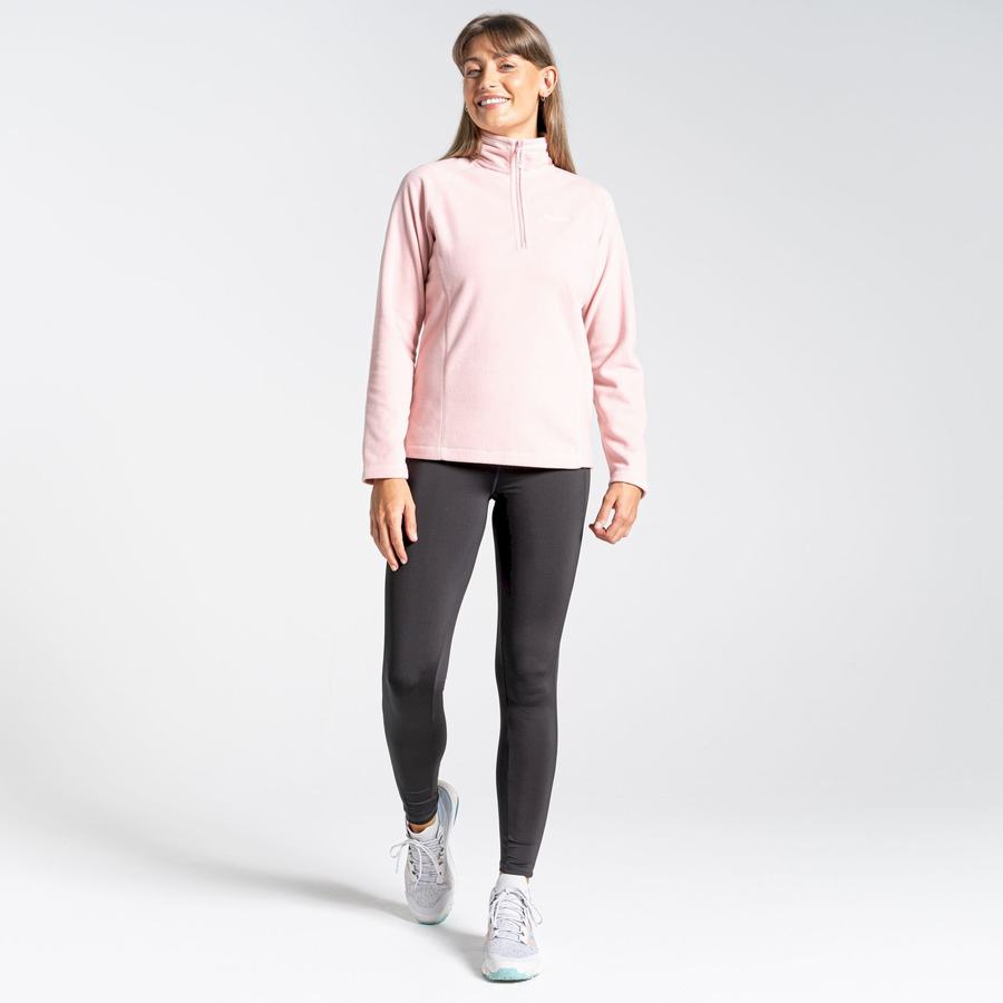 Craghoppers Miska Half Zip Trøjer Dame Lyserød | TIM3783NO