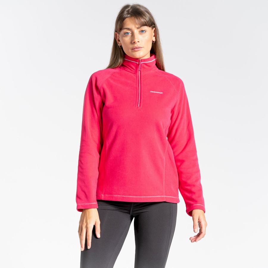 Craghoppers Miska Half Zip Trøjer Dame Lilla Blomster | VCS23100AQ