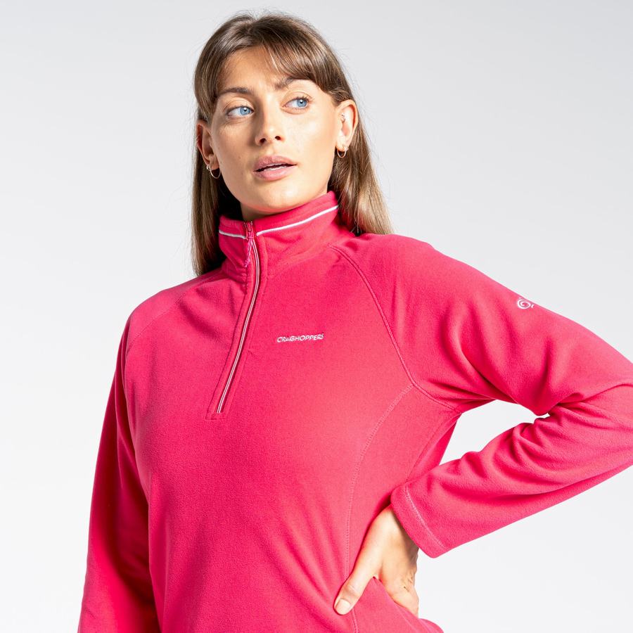 Craghoppers Miska Half Zip Trøjer Dame Lilla Blomster | VCS23100AQ