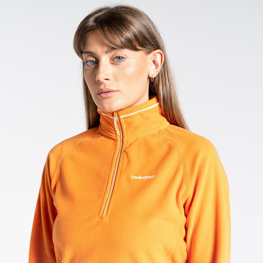 Craghoppers Miska Half Zip Trøjer Dame Orange | OFL6258PE