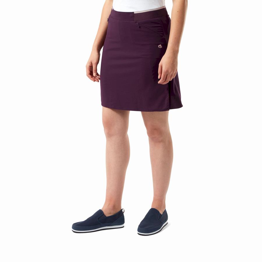 Craghoppers NosiLife Pro Skort Shorts Dame Lilla | DBJ1628CO