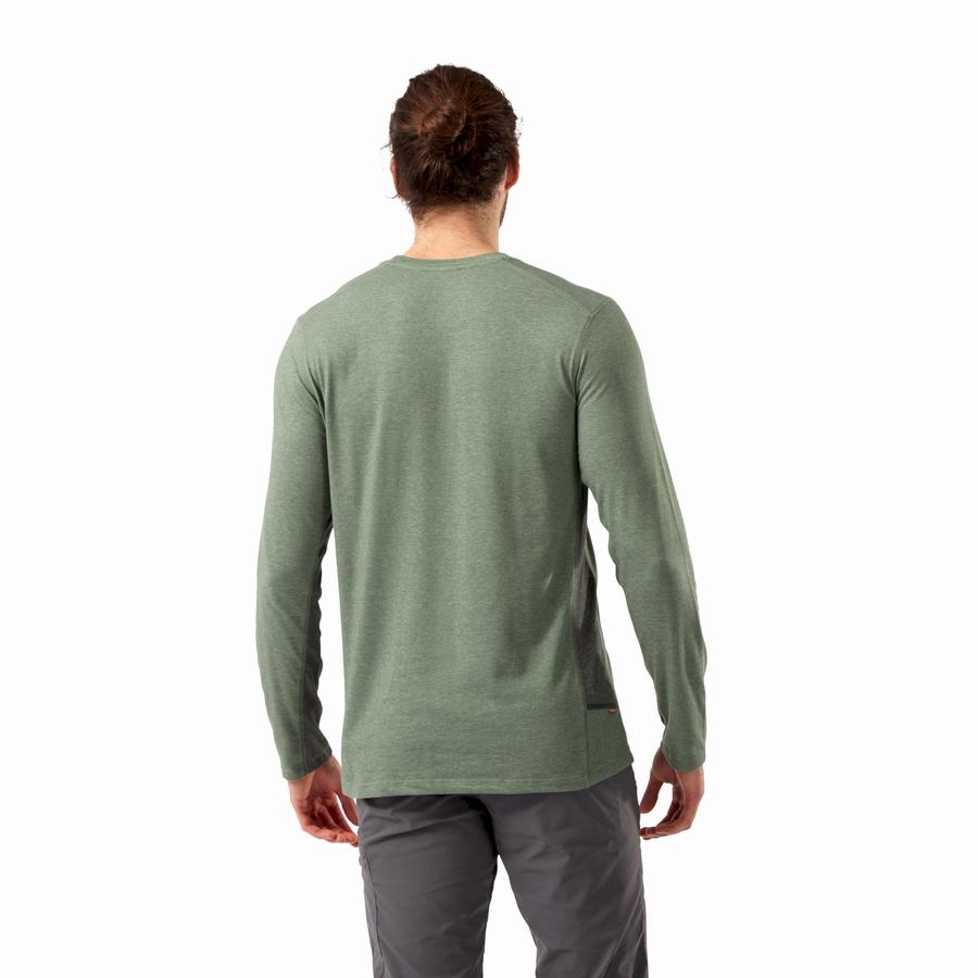 Craghoppers NosiLife Talen Long Sleeved T-shirts Herre Olivengrøn | PIP7671WP