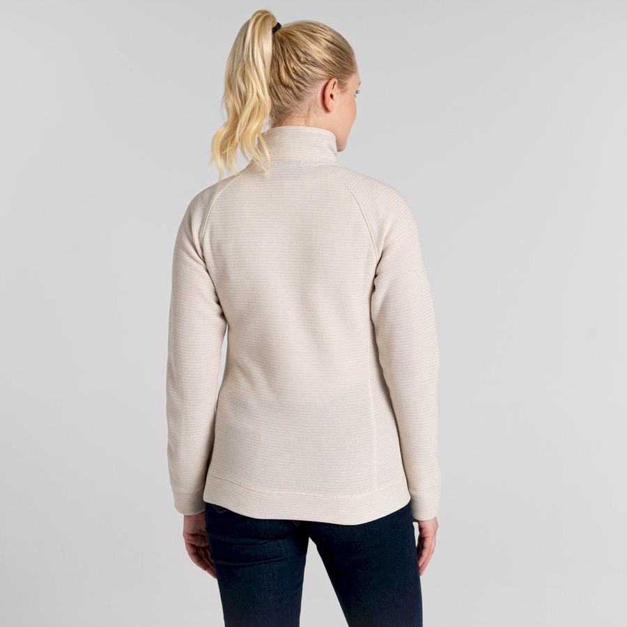 Craghoppers Pharah Half Zip Trøjer Dame Hvide | IOA1277GC