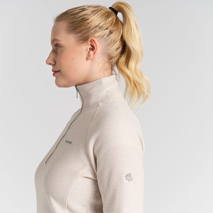 Craghoppers Pharah Half Zip Trøjer Dame Hvide | IOA1277GC