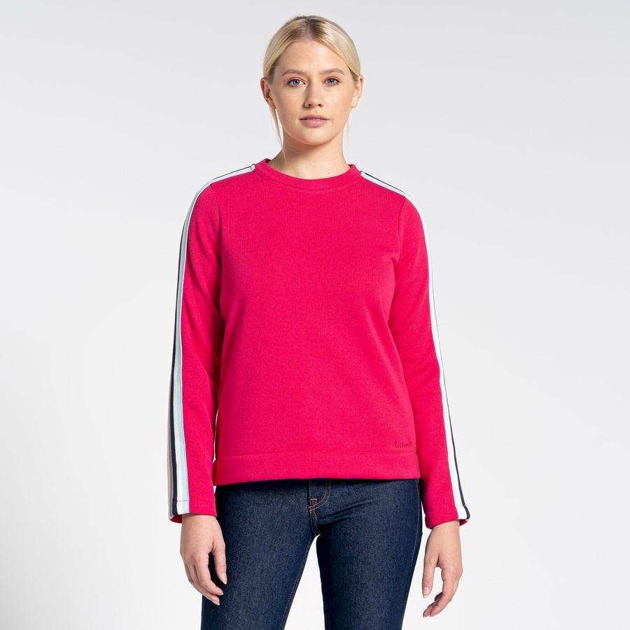 Craghoppers Pinalla Crew Neck Sweatshirts Dame Lilla Blomster | LRQ687EM