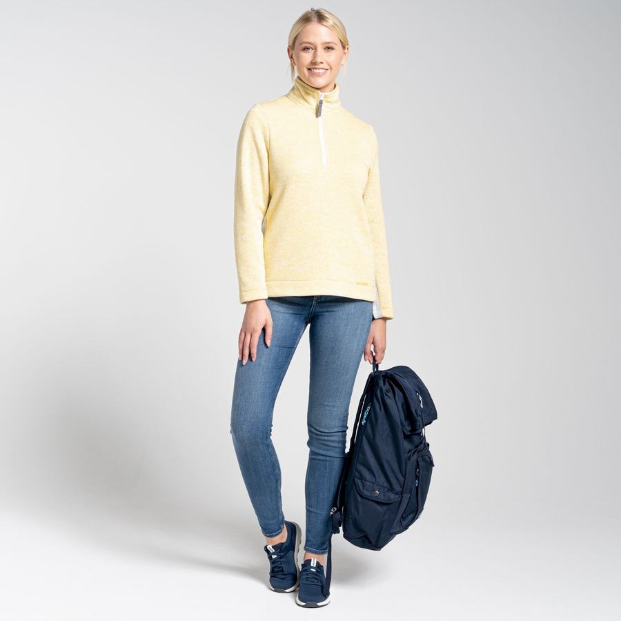 Craghoppers Pinalla Half Zip Trøjer Dame Gul | IVF4276VX