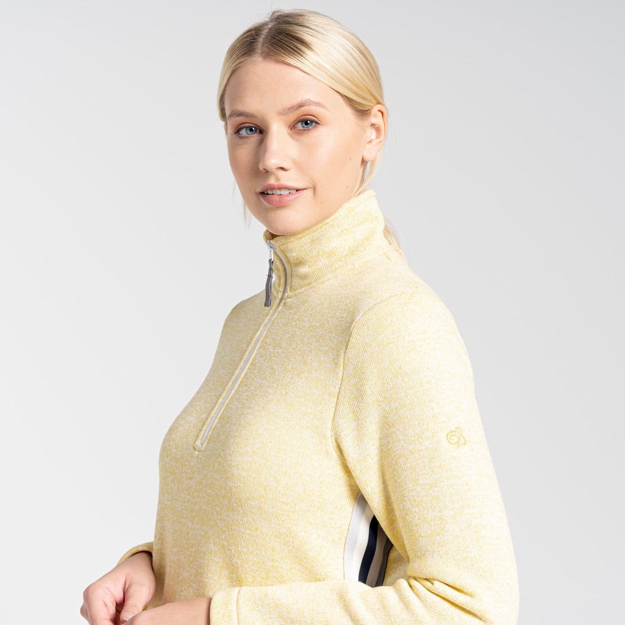 Craghoppers Pinalla Half Zip Trøjer Dame Gul | IVF4276VX