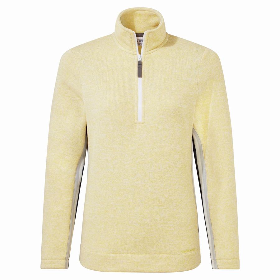 Craghoppers Pinalla Half Zip Trøjer Dame Gul | IVF4276VX