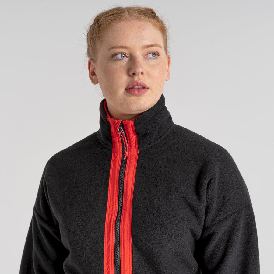 Craghoppers Spindle Half Zip Trøjer Dame Sort Lilla Blå | QYA3655IR