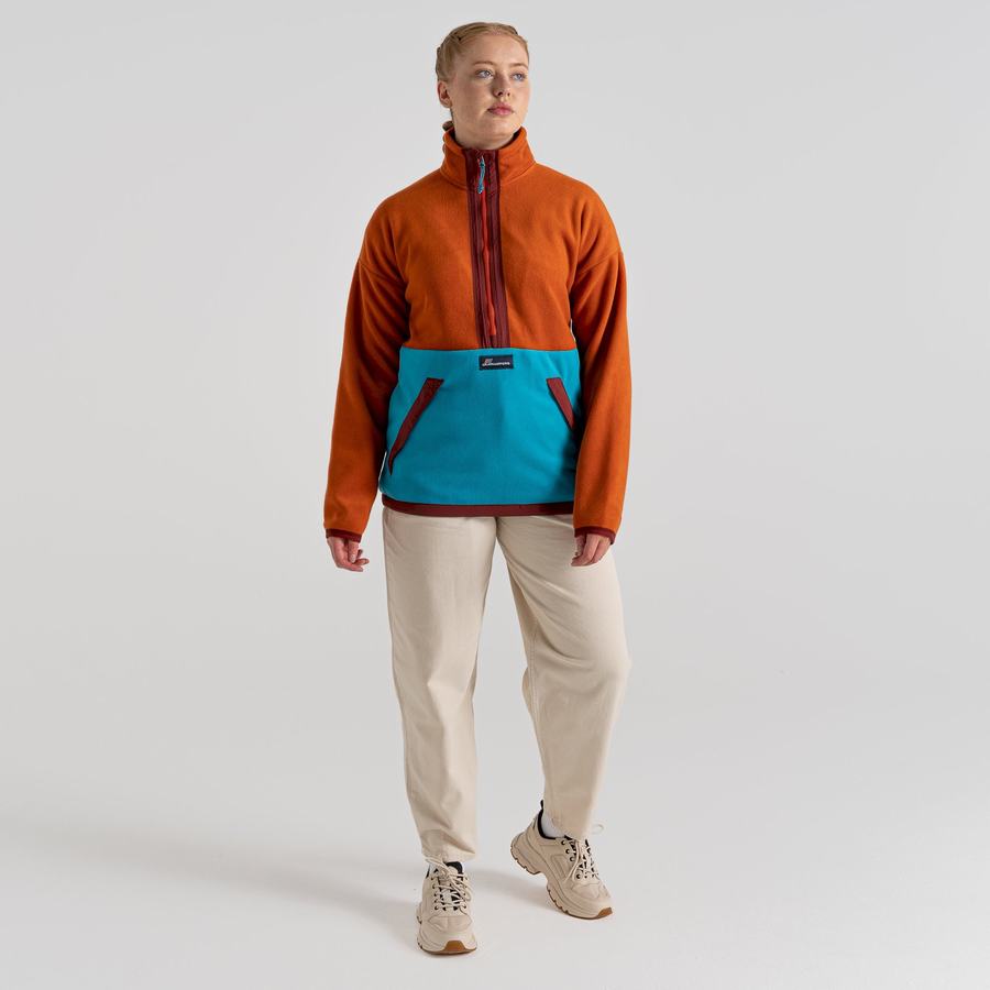 Craghoppers Spindle Half Zip Trøjer Dame Blå | SLW2647MK