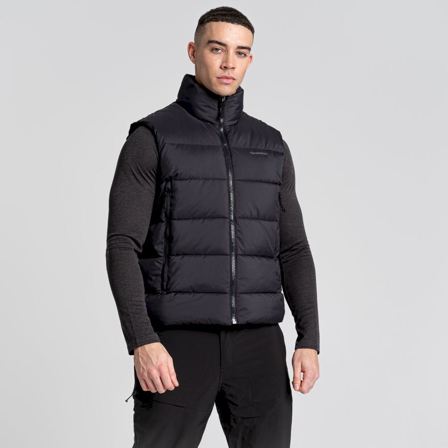 Craghoppers Sutherland Vest Veste Herre Sort | JTM744YB