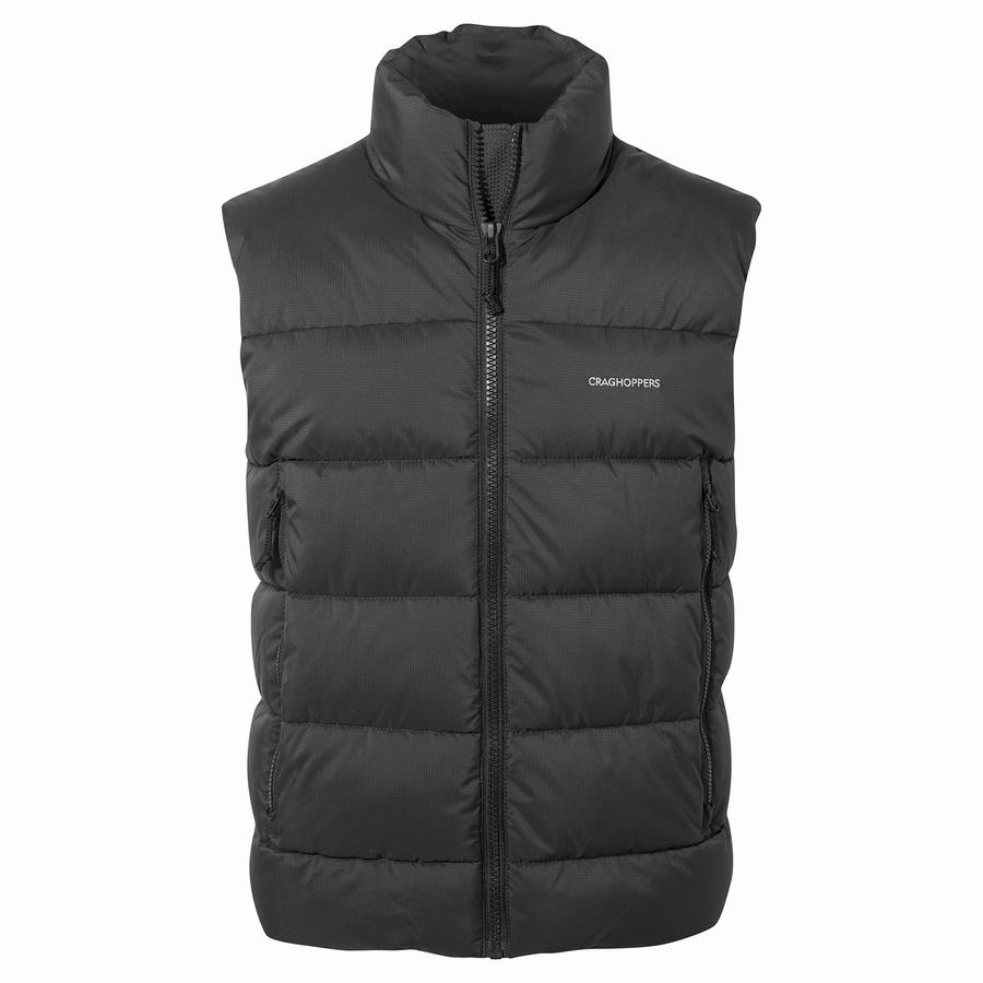 Craghoppers Sutherland Vest Veste Herre Sort | JTM744YB