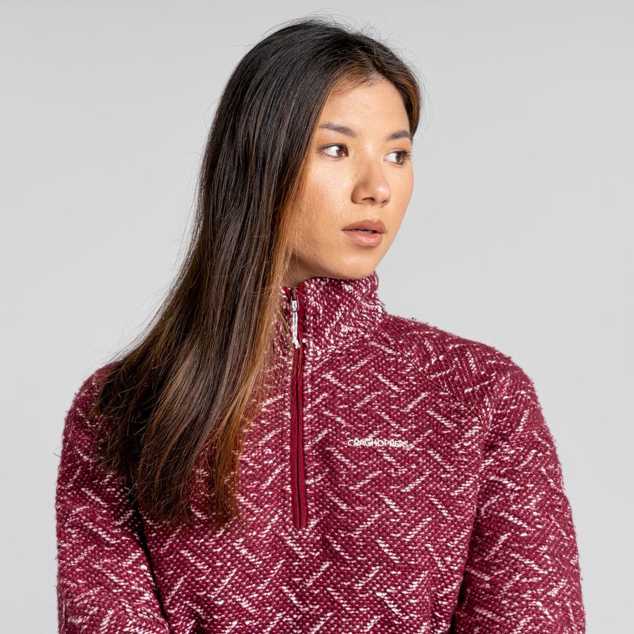 Craghoppers Talladale Half Zip Trøjer Dame Lilla | MME4192HR