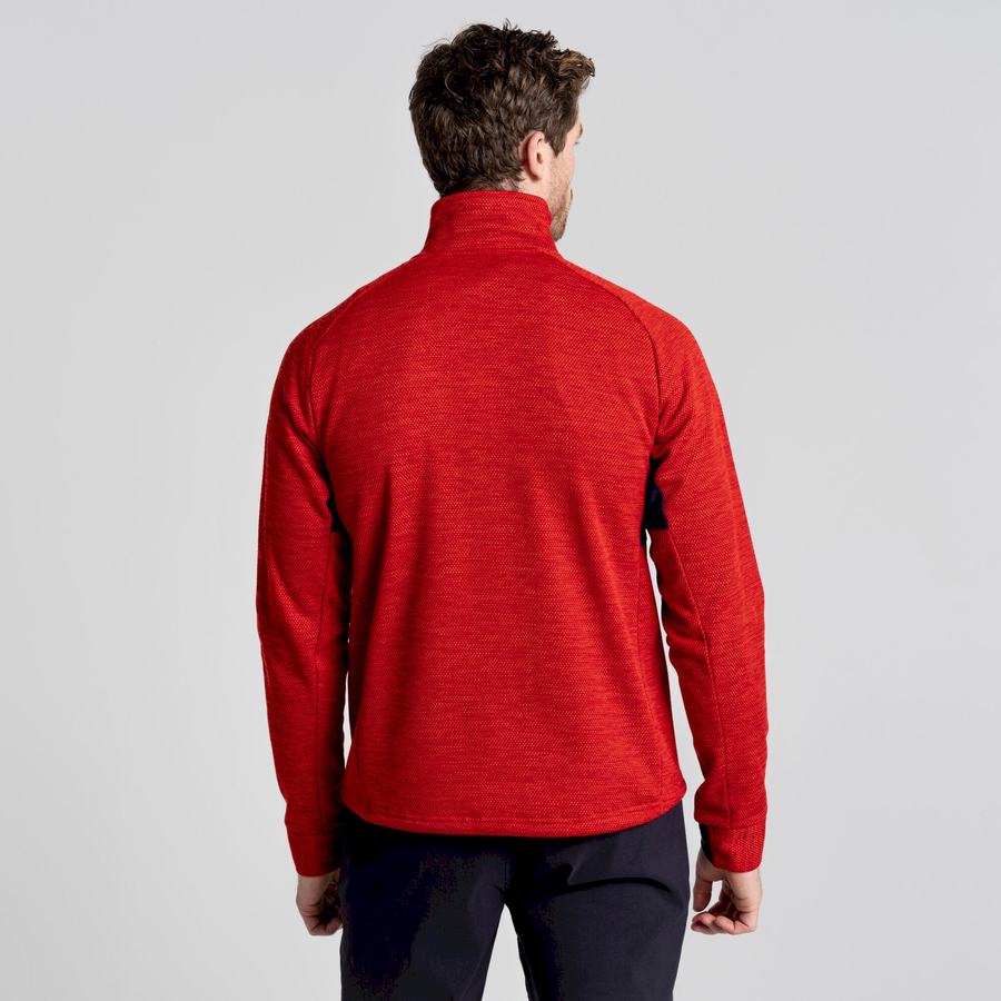 Craghoppers Tarbert Half Zip Trøjer Herre Rød | OKN563CM