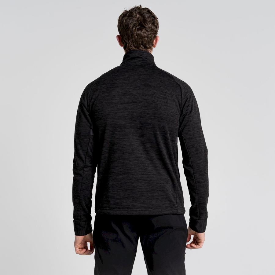 Craghoppers Tarbert Half Zip Trøjer Herre Sort | RIM3229QZ