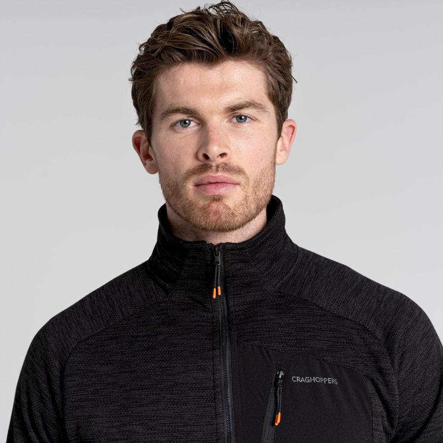 Craghoppers Tarbert Half Zip Trøjer Herre Sort | RIM3229QZ