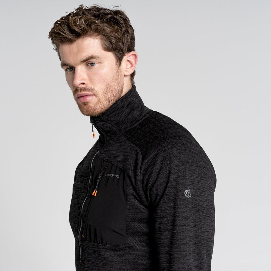 Craghoppers Tarbert Half Zip Trøjer Herre Sort | RIM3229QZ