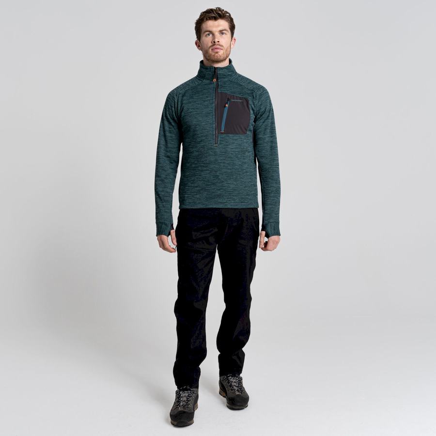 Craghoppers Tarbert Half Zip Trøjer Herre Grøn | ZPW9232KL