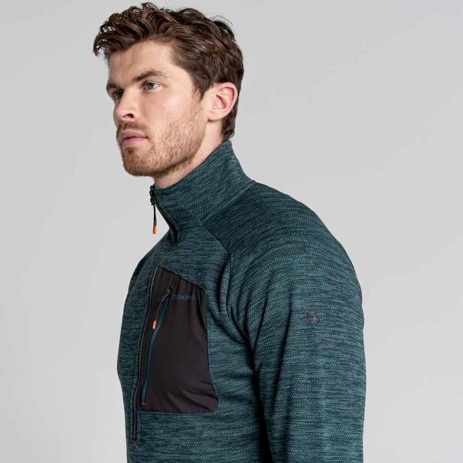 Craghoppers Tarbert Half Zip Trøjer Herre Grøn | ZPW9232KL