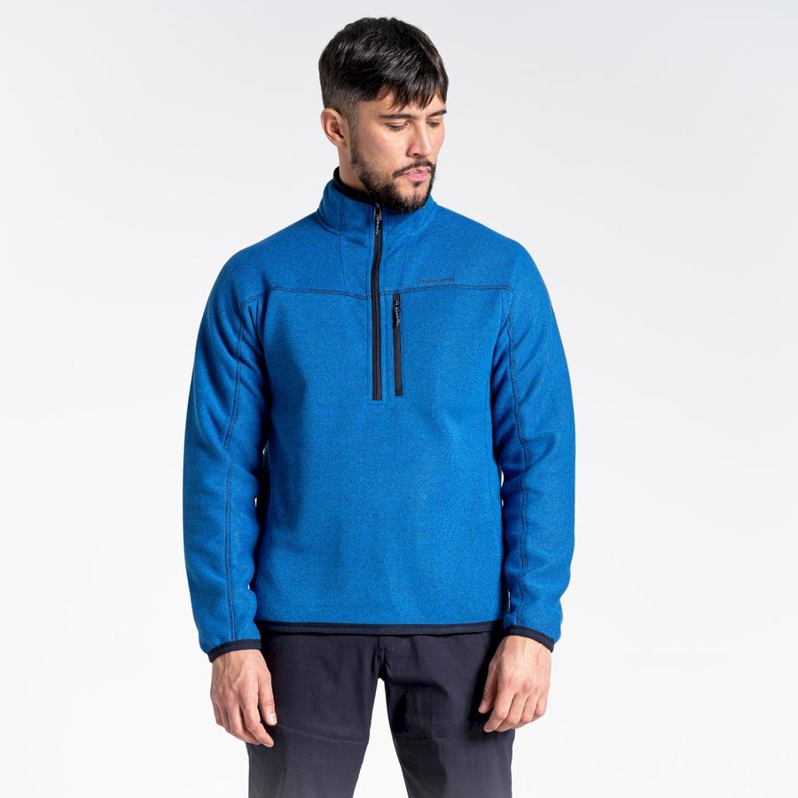 Craghoppers Torney Half Zip Trøjer Herre Blå | RJR1922TX