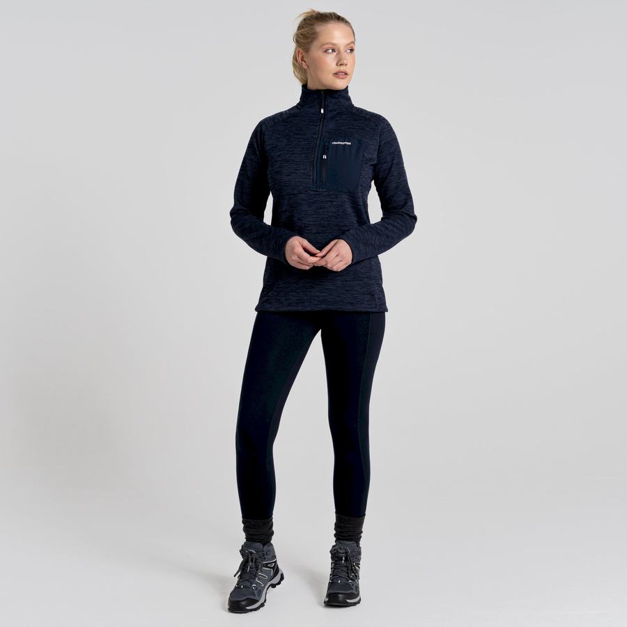 Craghoppers Trina Half Zip Trøjer Dame Blå Mørkeblå | OWW4947MI