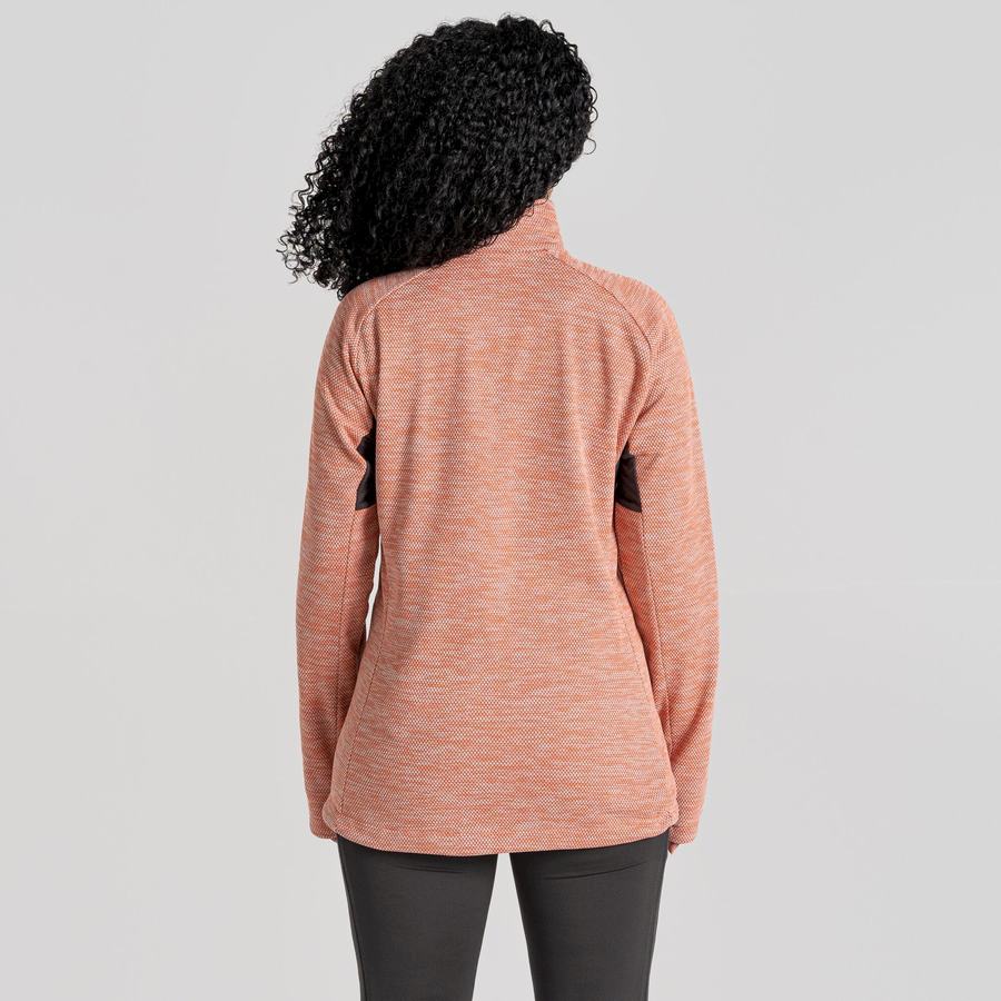 Craghoppers Trina Half Zip Trøjer Dame Koral | DQA6633QN