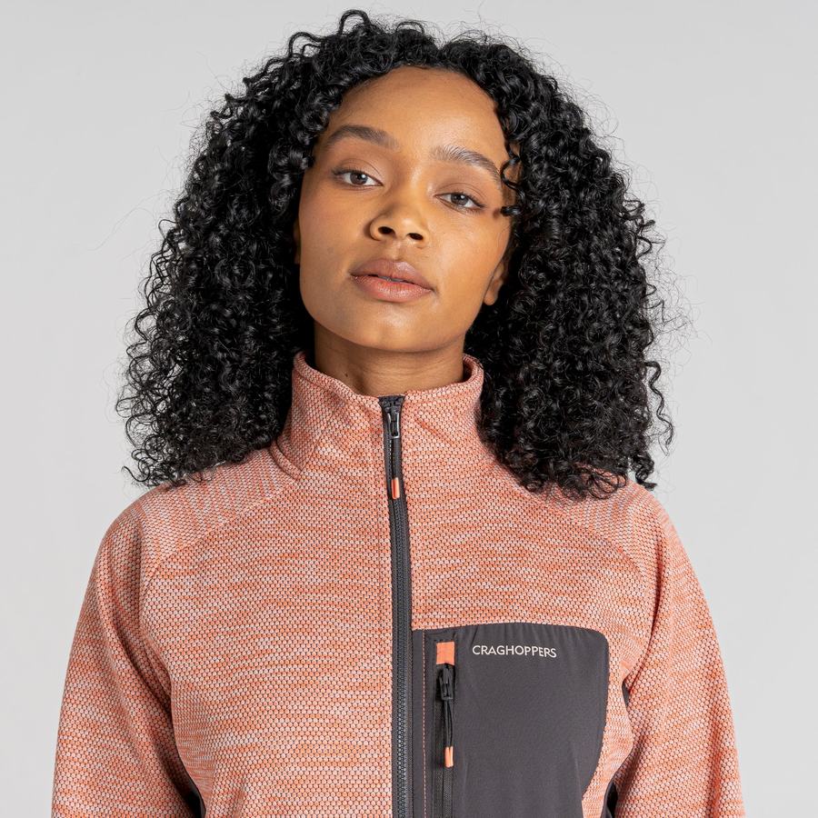 Craghoppers Trina Half Zip Trøjer Dame Koral | DQA6633QN