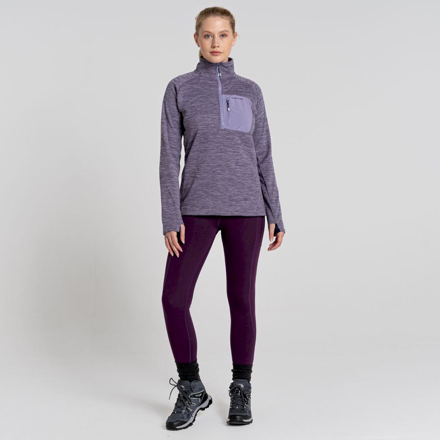 Craghoppers Trina Half Zip Trøjer Dame Lilla | QOR8989DF