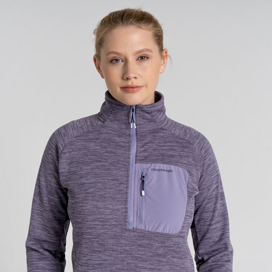 Craghoppers Trina Half Zip Trøjer Dame Lilla | QOR8989DF