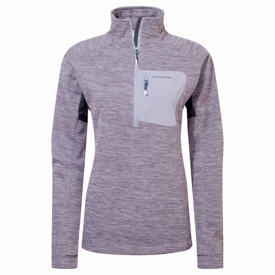 Craghoppers Trina Half Zip Trøjer Dame Lilla | QOR8989DF