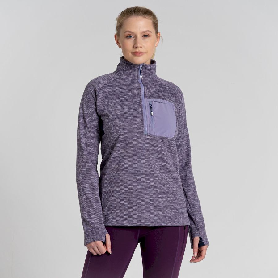 Craghoppers Trina Half Zip Trøjer Dame Lilla | QOR8989DF