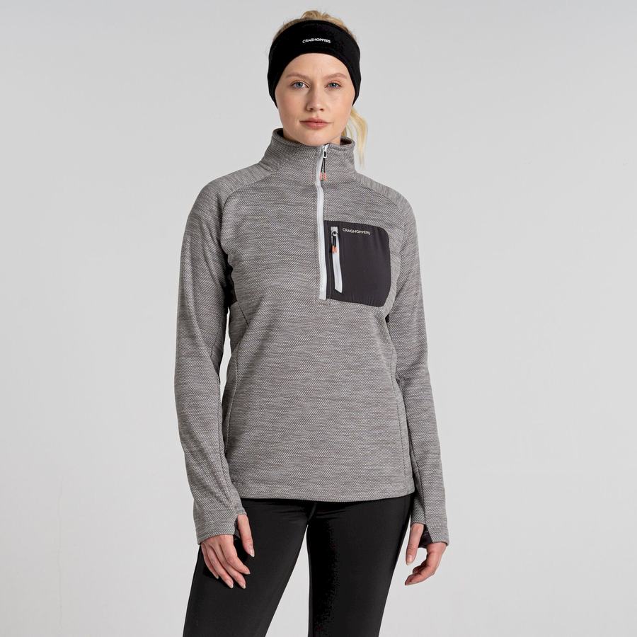 Craghoppers Trina Half Zip Trøjer Dame Sølv | YDX4320YW