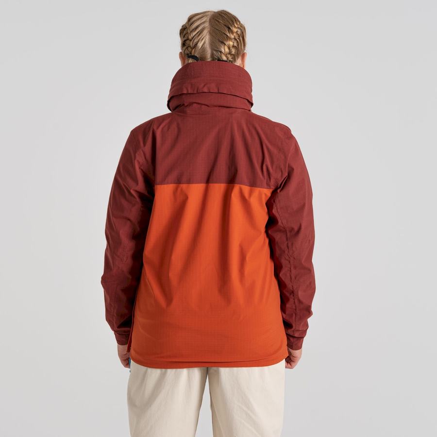 Craghoppers Vandtætte Anderson Cagoule Jakker Herre Rød Orange | HBP10029ZS