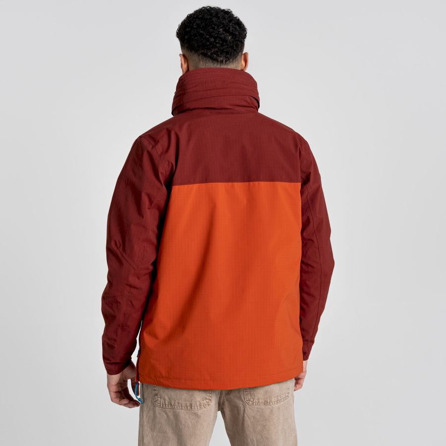 Craghoppers Vandtætte Anderson Cagoule Jakker Herre Rød Orange | HBP10029ZS