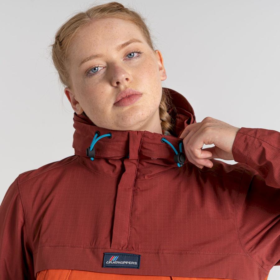 Craghoppers Vandtætte Anderson Cagoule Jakker Herre Rød Orange | HBP10029ZS