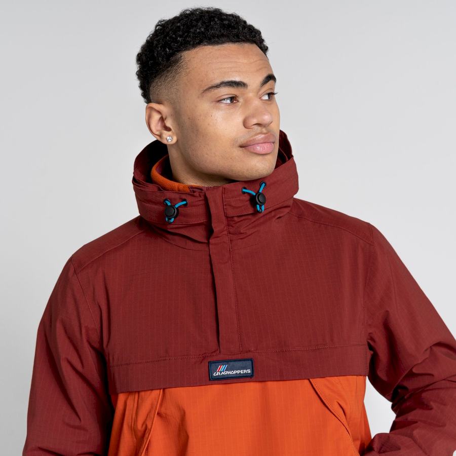 Craghoppers Vandtætte Anderson Cagoule Jakker Herre Rød Orange | HBP10029ZS