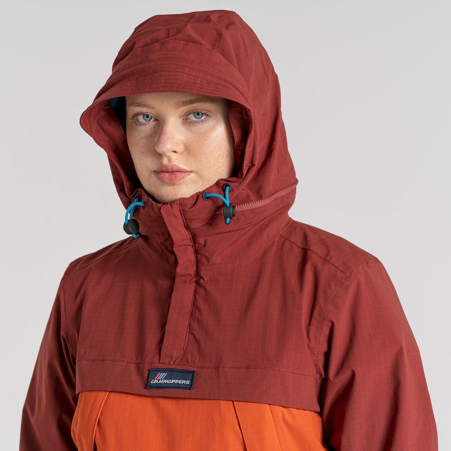 Craghoppers Vandtætte Anderson Cagoule Jakker Herre Rød Orange | HBP10029ZS